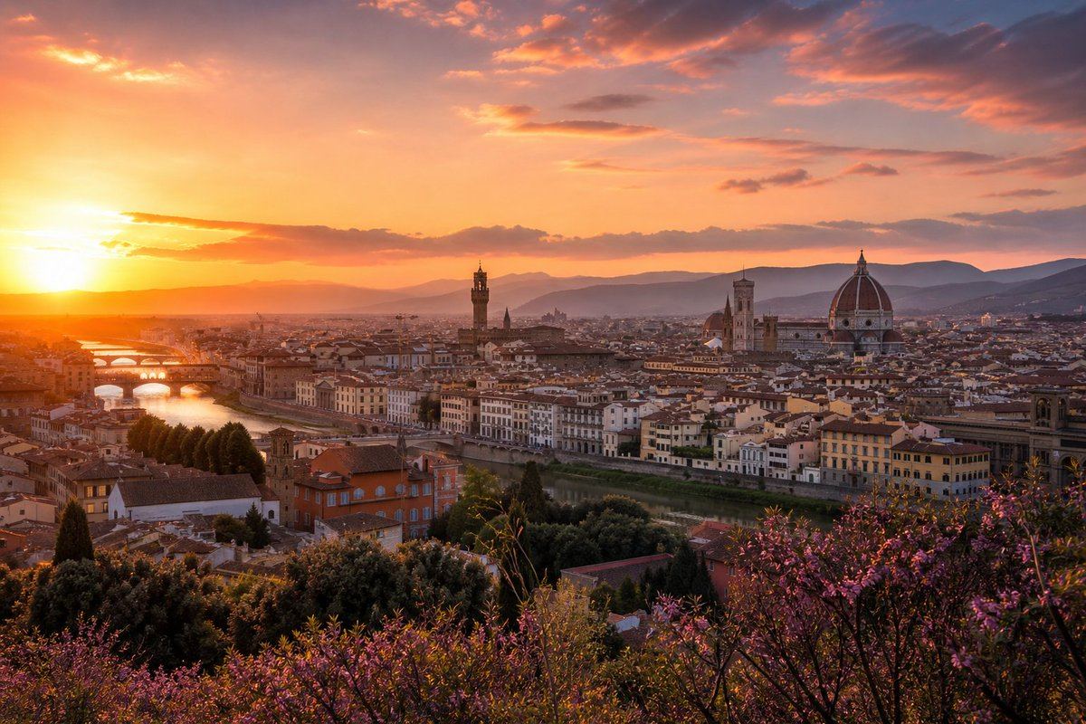 Val d’Orcia cypress road or Piazzale Michelangelo sunset